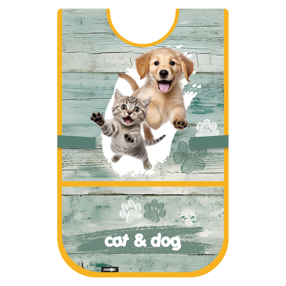 Zástera/Pončo na výtvarnú výchovu JUNIOR S8 - Cat & Dog