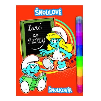 Kreatívny zošit Akim Hurá do školy - Šmolkovia