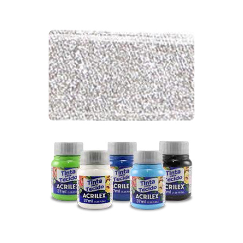 ACR Farba na textil 37ml, Metallic Silver