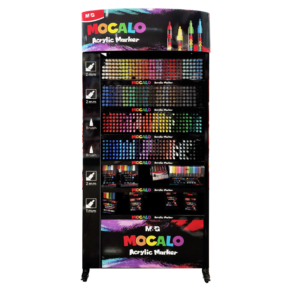 Prezentačný stojan M&G MOCALO 75x30x175 cm - naplnený