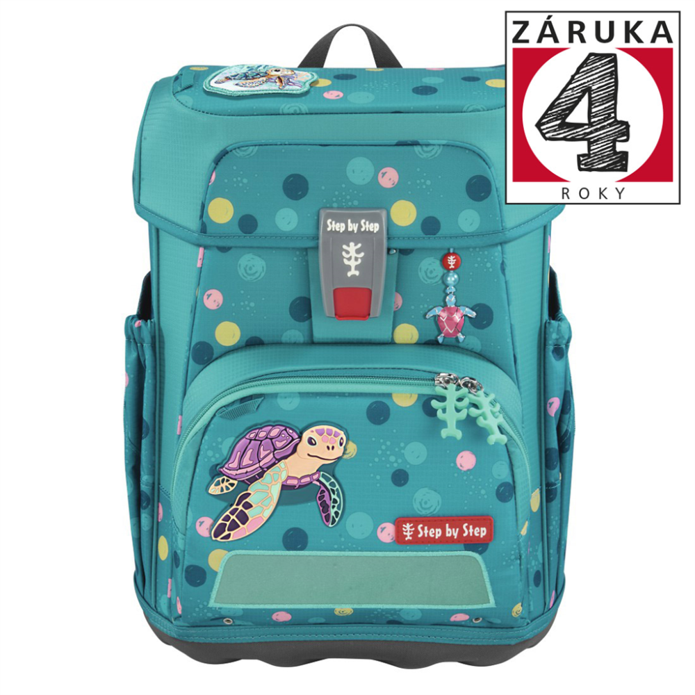 Školská taška Step by Step CLOUD, Turtle Josie - 5-dielny set, AGR certifikát
