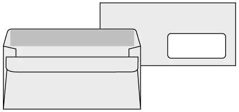 Poštové obálky DL s okienkom samolepiace 1000ks