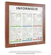 Vitríny a informačné tabule Vitríny a informačné tabule