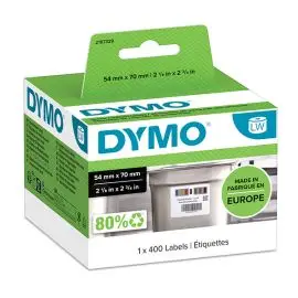 Dymo papierové štítky 70mm x 54mm, biele, kontrolné potravinové, 1x400 ks, 2187329
