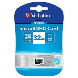 Verbatim pamäťová karta Micro Secure Digital Card Premium, 32GB, micro SDHC, 44013, UHS-I U1 (Class 10)