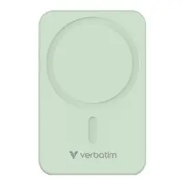Verbatim, power banka s bezdrôtovým nabíjaním, 5V, nabíjanie telefónu, 32224, 20000mAh, magnetické pripevnenie, Zelená