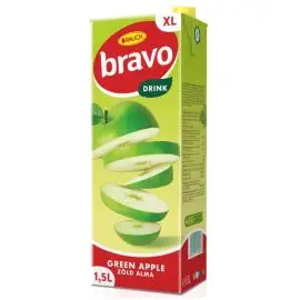 Ovocný nápoj Bravo Zelené jablko 1,5 ℓ