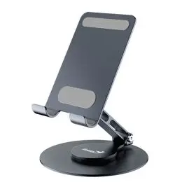 Stojan Genius G-Stand M100, čierny, hliník/silikón, pre mobilné telefóny a tablety