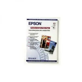 Epson Premium Semigloss Photo Paper, C13S041334, foto papier, pololesklý, biely, Stylus Photo 1290, 2100, A3, 251 g/m2, 20 ks, atr