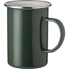 Smaltovaný hrnček 450 ml , Green