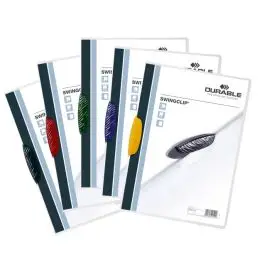 Obal s klipom Durable SWINGCLIP mix farieb 25ks