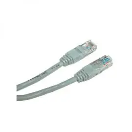 Sieťový LAN kabel UTP patchcord, Cat.5e, RJ45 samec - RJ45 samec, 3 m, netienený, šedý, Logo LOGO bag
