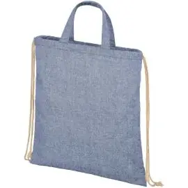 Vrecko z recyklovanej bavlny , heather blue