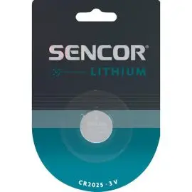 Batéria líthiová, CR2025, CR2025, 3V, Sencor, blister, 1-pack