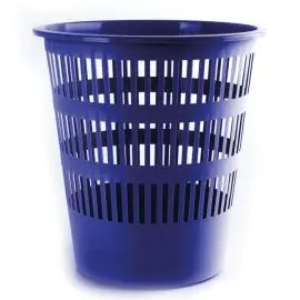 Kôš plastový rebrovaný 16 ℓ modrý