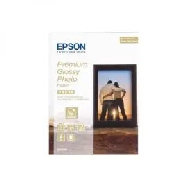 Epson Premium Glossy Photo Paper, C13S042154, foto papier, lesklý, biely, Stylus Color, Photo, Pro, 13x18cm, 5x7", 255 g/m2, 30 ks