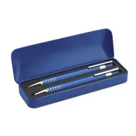 Guľôčkové pero (modrá náplň) a ceruzka , Blue