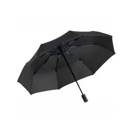 Automatický skladací dáždnik, 94 cm , Black/Euro Blue