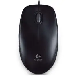 Myš drôtová, Logitech B100, čierna, optická, 800DPI