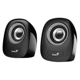 Genius reproduktory SP-Q160, 2.0, 6W, čierno-šedé, regulácia hlasitosti, stolový, 3,5 mm jack (USB), 150Hz-20kHz