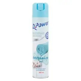 Q-Power osviežovač v spreji 300 ml - Bavlna