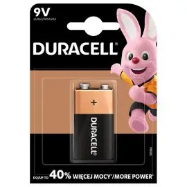 Batéria alkalická, 6LF22, 6LR61, 6LF22, 6LR61, 9V, Duracell, blister, 1-pack, 42343, Basic