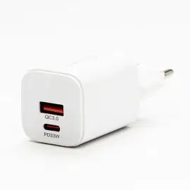 Powerton Sieťový adaptér 33W, 2 porty, USB-C, USB-A, 33W GaN Charger