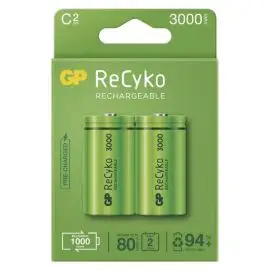 Nabíjacia batéria, C (HR14), 1.2V, 3000 mAh, GP, papierová krabička, 2-pack, ReCyko