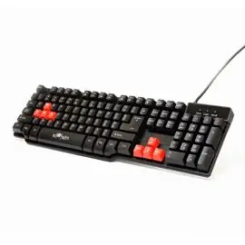 Red Fighter K1, klávesnica US, herná, podsvietená typ drôtová (USB), čierna, 3 farby podsvietenia