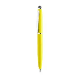 Dotykové guľôčkové pero, modrá náplň , Yellow