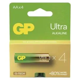 Batéria alkalická, AA (LR6), AA, 1.5V, GP, blister, 4-pack, ULTRA
