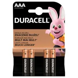 Batéria alkalická, AAA (LR03), AAA, 1.5V, Duracell, blister, 4-pack, 42322, Basic